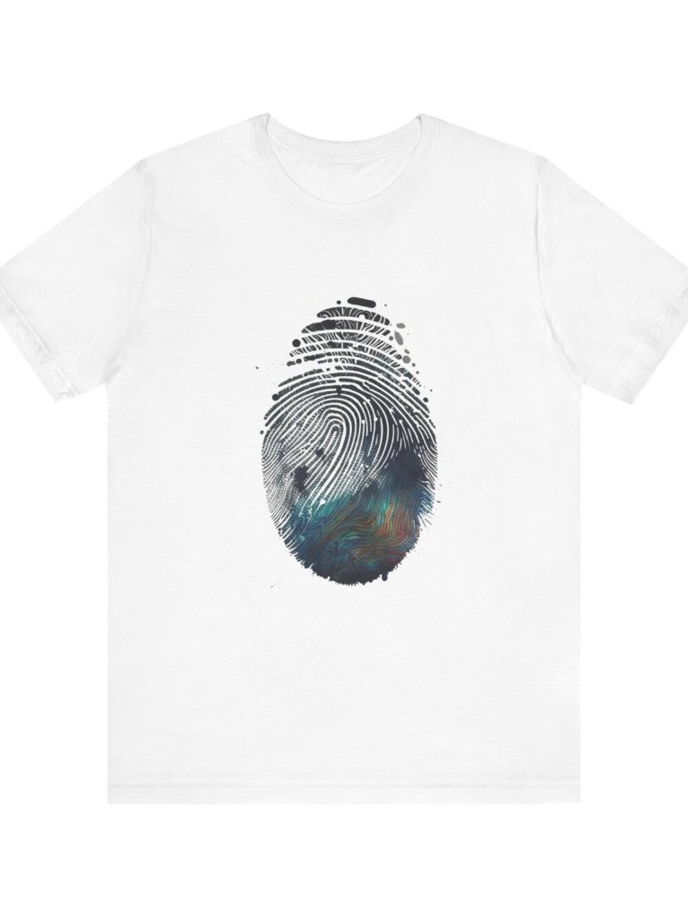 Galactic Fingerprint T-Shirt – Cosmic Identity Graphic Tee